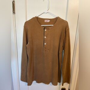 Freenote Cloth 13 oz Henley Tobacco - M